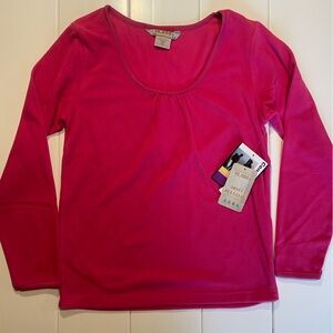10,000 Feet Above Sea Level Pink Fleece Top, Size S